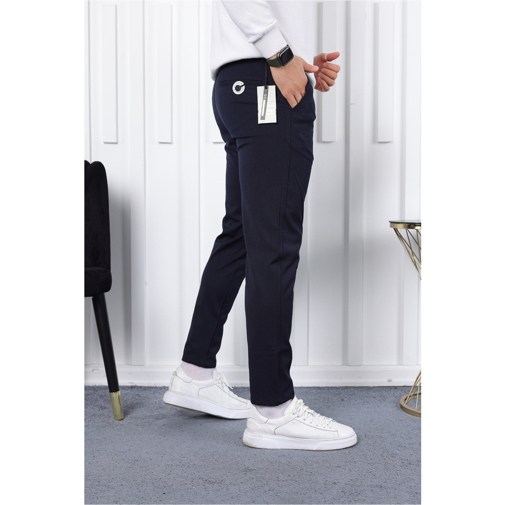 İDS COLLECTİON Mevsimlik Lacivert Slim Fit Likralı Kumaş Pantolon 30 Beden Kadın Pantolon Fiyatı