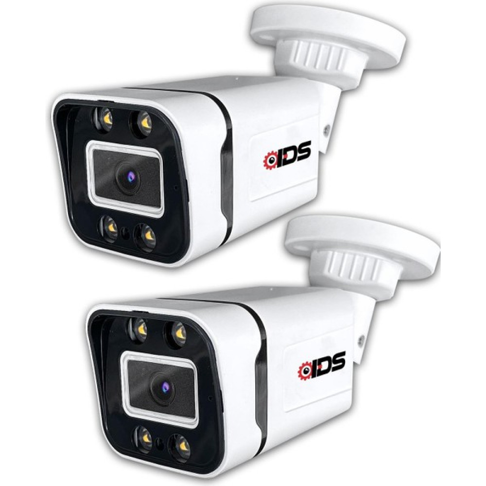 IDS - Gece Renkli - 5mp Sony Lens 1080P Fullhd Ahd Güvenlik Kamerası - 4xultra LED - Plastik Kasa 2 Adet Güvenlik Kameraları Fiyatı
