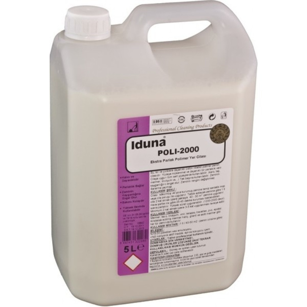 Iduna Poli 2000 Extra Parlak Polimer Yer Cilası 5 Kg Parlatıcı ve Temizleyiciler Fiyatı