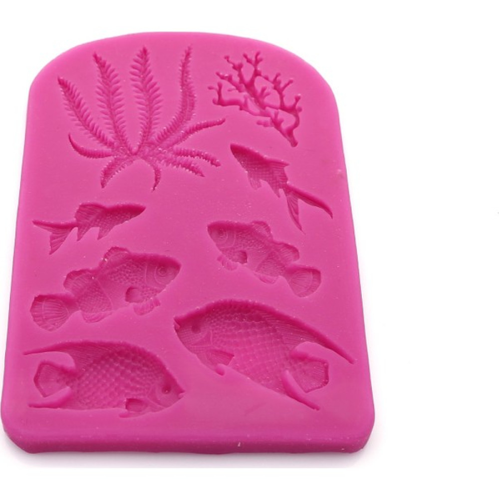 I&g Kalıp Balık Çeşitleri Temalı Silikon Kalıp - Açık Pembe - 14x9 cm Ev & Dekorasyon Aksesuarları Fiyatı
