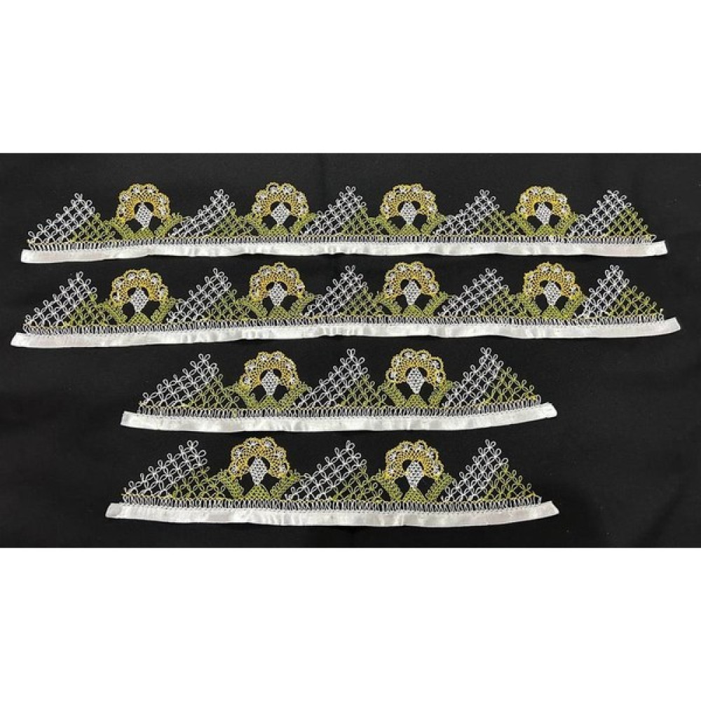 İğne Oyası Analı Kızlı-Havlu Kenarı-Havlu-Iğne Oyası-El Işi HK240 - 90 x 50 cm - Beyaz El / Yüz Havlusu Fiyatı