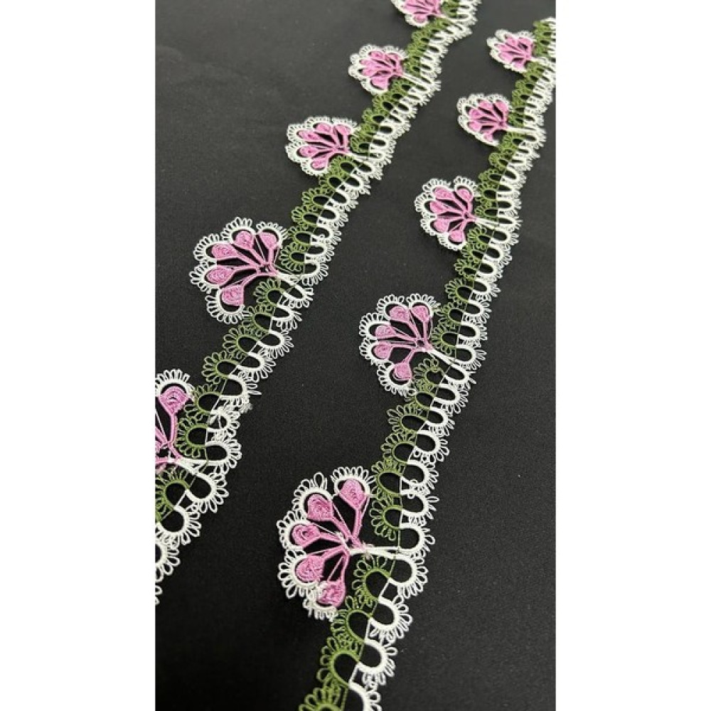 İğne Oyası Havlu Kenarı - Havlu - Iğne Oyası - Mekik Oyası - El Işi Hk314 - 90 x 50 cm - Pembe El / Yüz Havlusu Fiyatı