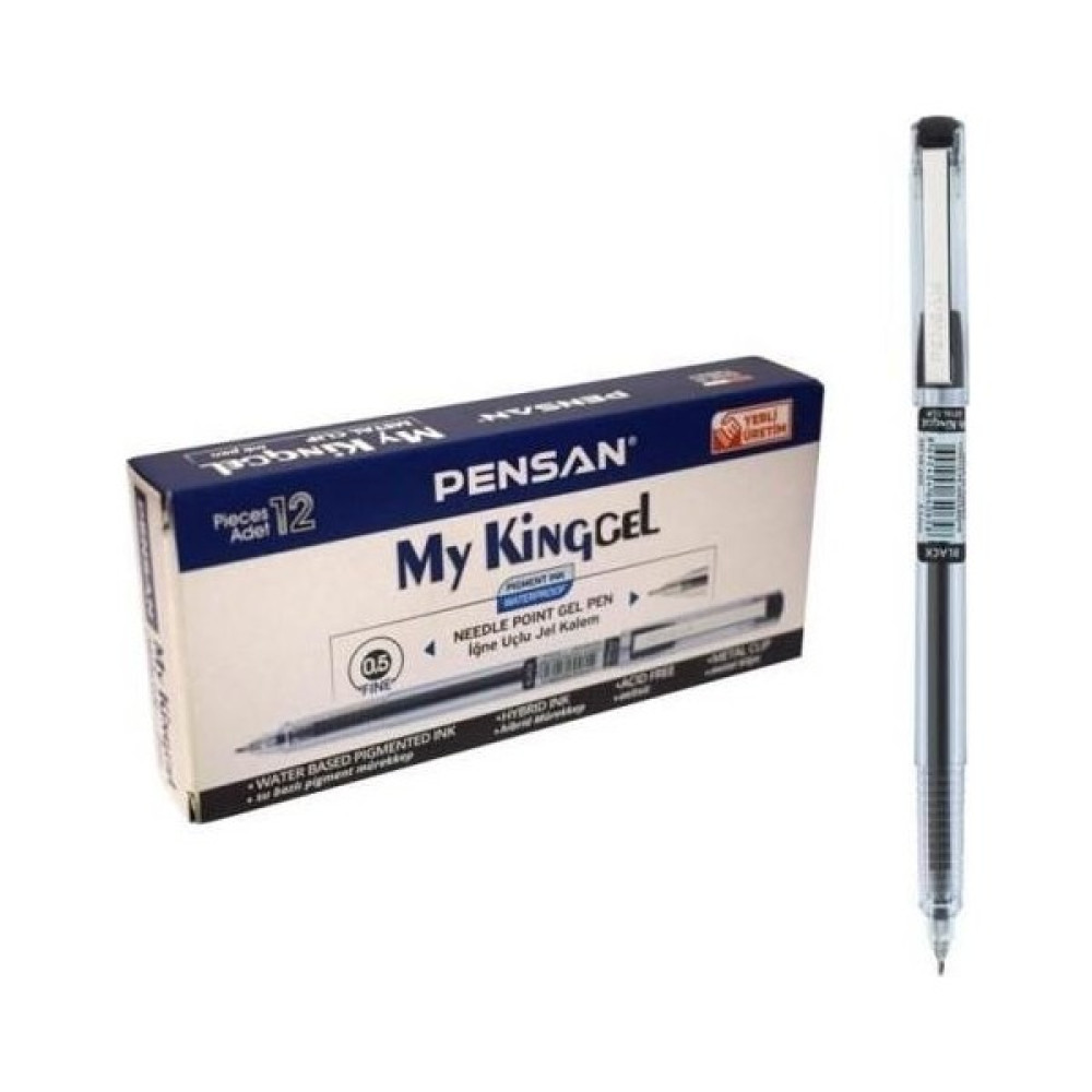 Iğne Uçlu Jel Kalem 12 Adet Siyah 0.5 Pilot Kalem Pensan Mykinggel Iğne Uçlu Jel Kalem Pilot Kalem 12 Tane Siyah 0.5mm - 0.5mm x Standart x Siyah Jel Mürekkepli (Roller) Kalem Fiyatı