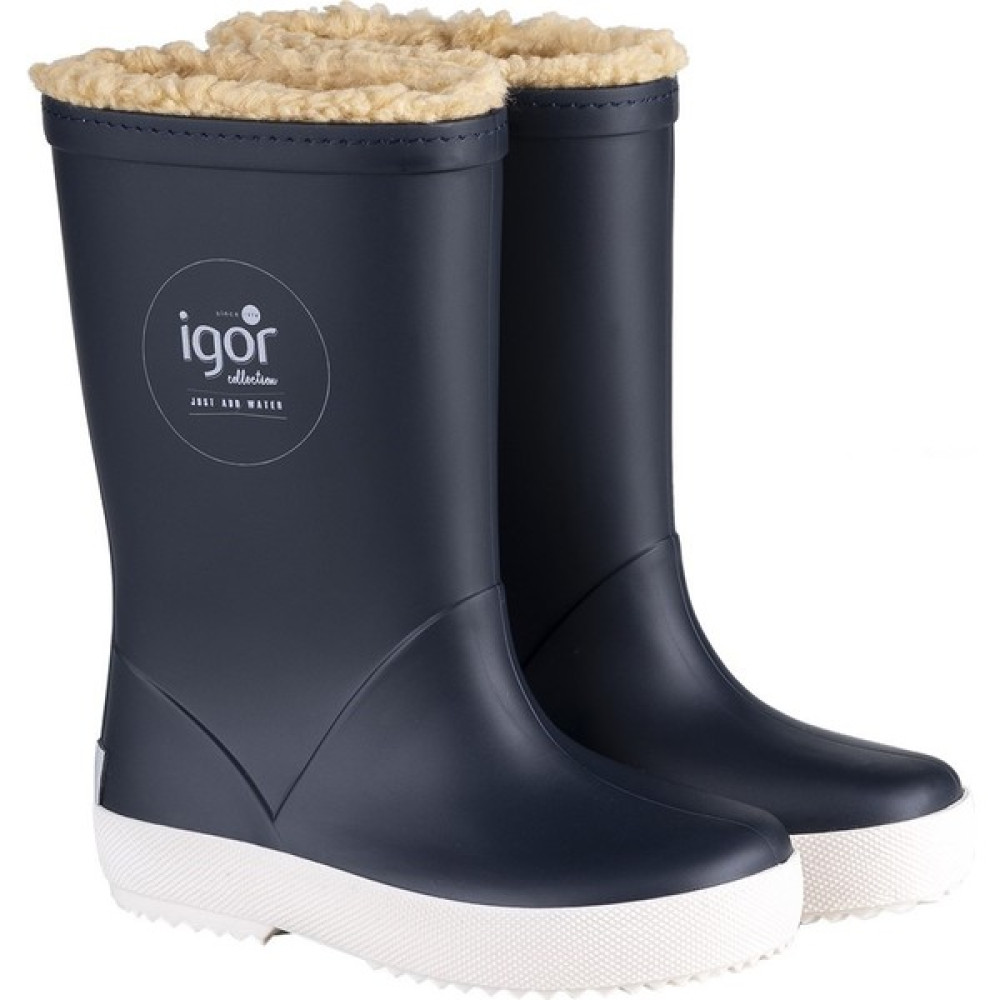 Igor Splash Nautico Çocuk Kürklü Lacivert Yağmur Çizmesi W10207-003 V4 Kız Çocuk Bot Fiyatı