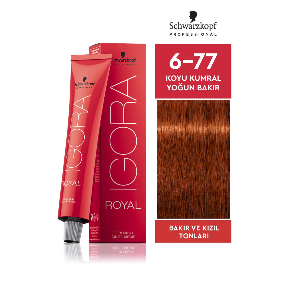 Igora Royal 6-77 Koyu Kumral Yoğun Bakır Saç Boyası 60ml Saç Boyası Fiyatı
