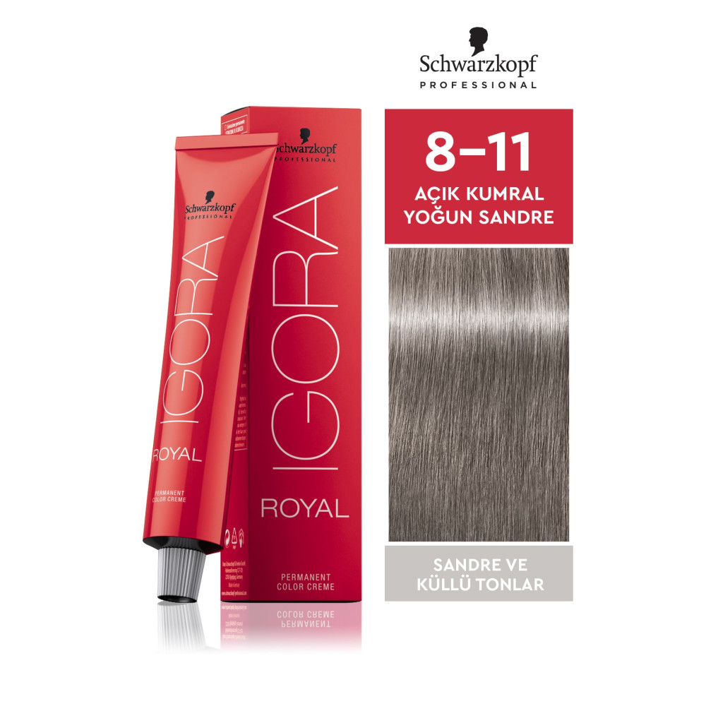 Igora Royal Küllü Tonlar 8-11 Açık Kumral Yoğun Sandre Saç Boyası 60ml Saç Boyası Fiyatı