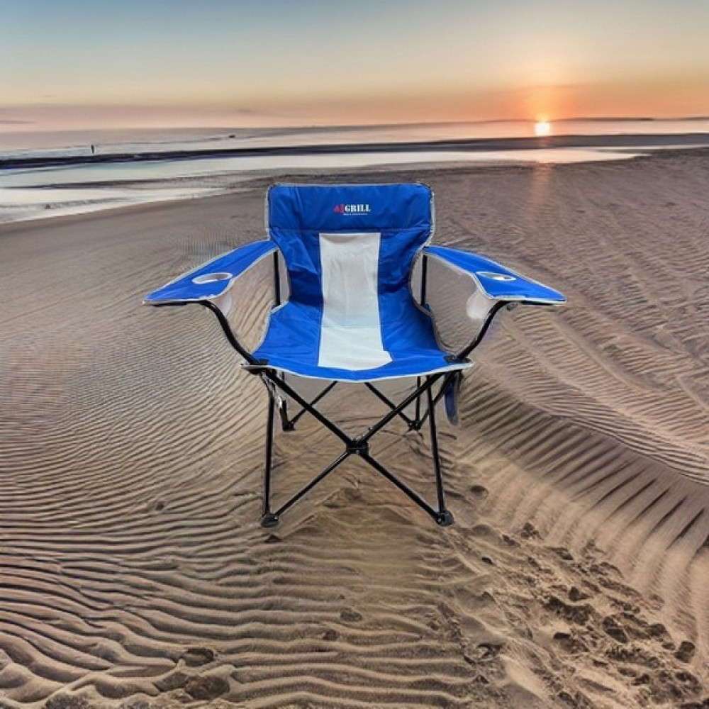 iGrill Mavi Summer Taşınabilir Kamp Sandalyesi / Piknik Sandalyesi / Plaj Sandalyesi Kamp Sandalyesi Fiyatı