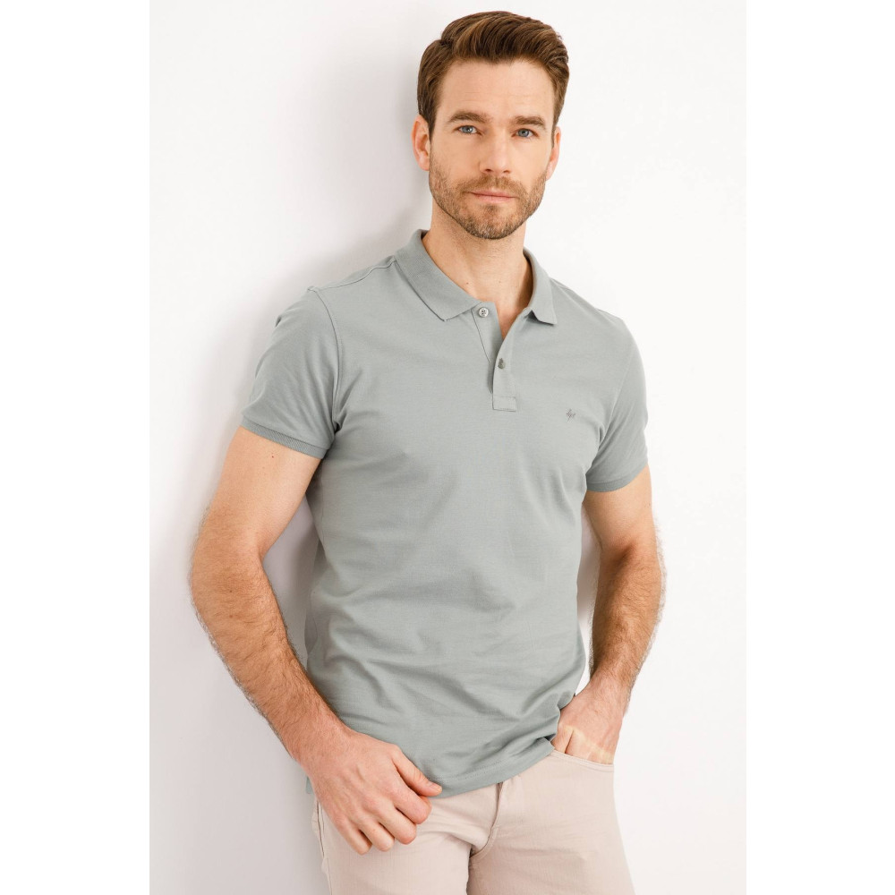 İgs Erkek Yeşil Modern Fit Polo Yaka T-shirt 3XL Beden Erkek T-shirt Fiyatı