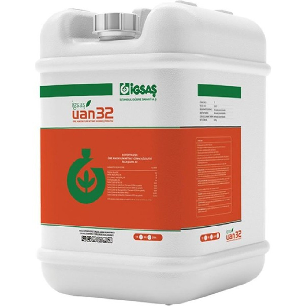 Igsaş Şelatlı Uan-32 Azotlu Sıvı Gübre 20 Lt Gübre Fiyatı