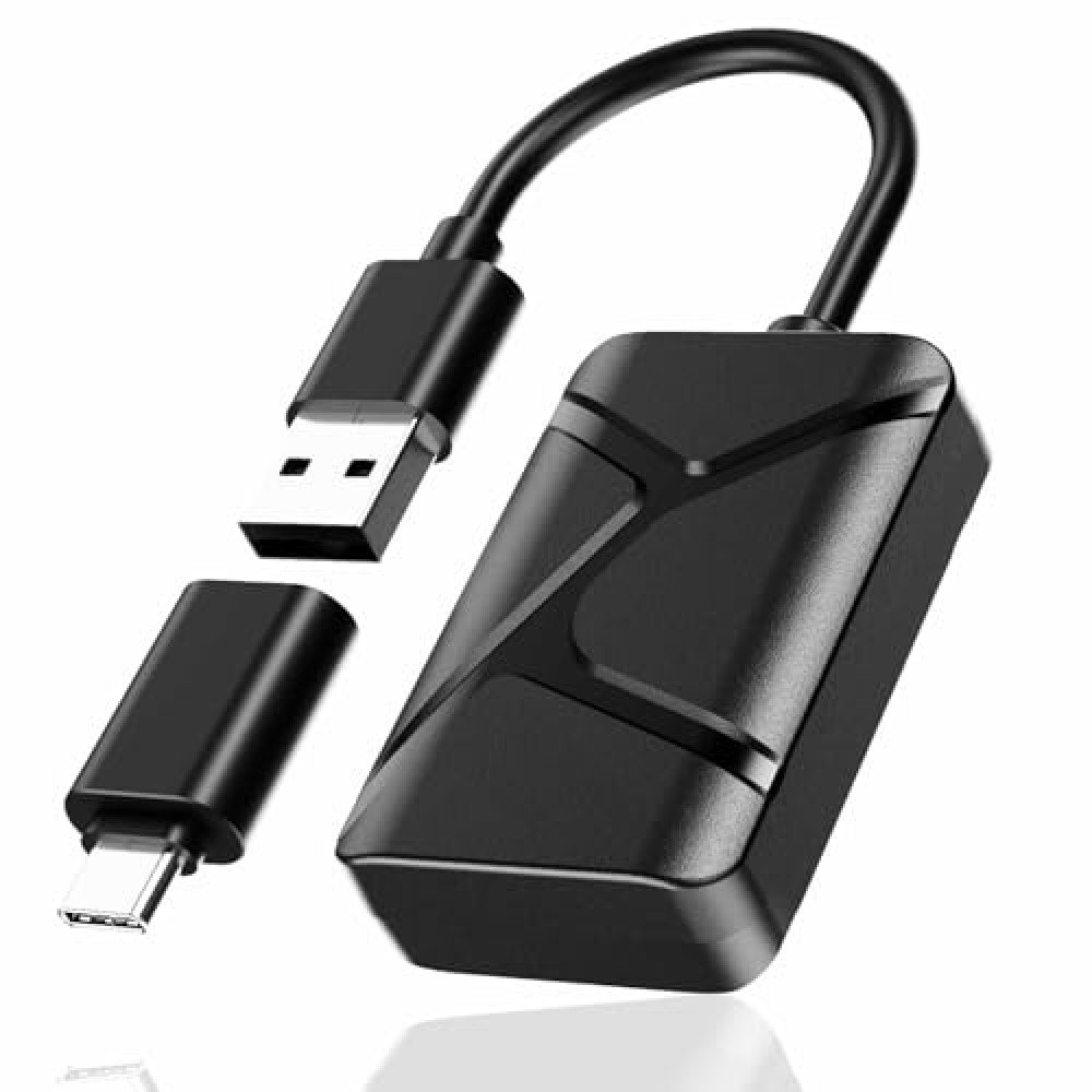 iHeylinkit Wireless CarPlay Adapter (2025 Upgraded) – 2-in-1 CarPlay & Android Auto, Converts Wired to Wireless CarPlay, Plug & Play, Low Latency, Compatible with iPhone & Android, USB-C Support Car Video Systems Fiyatı