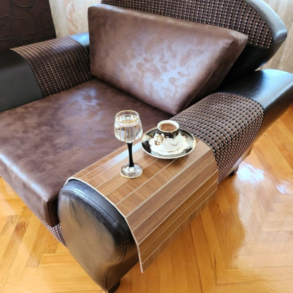İhtiyaç Al Koltuk Tepsisi Koltuk Sehpası Kolçak Sehpa Yan Sehpa Kol Dayama Tepsisi Koltuk Kenarı 29X49 cm - Ceviz Yan Sehpa Fiyatı