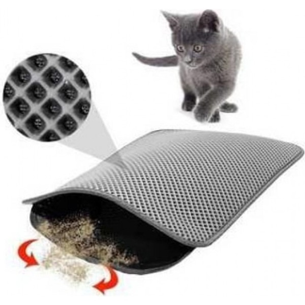 İhtiyaç AVM Elekli Kedi Tuvalet Önü Paspası 60 x 42,5 cm Kedi Paspası Gri - 60 x 90 cm - Renkli Evcil Hayvan Ürünleri Fiyatı
