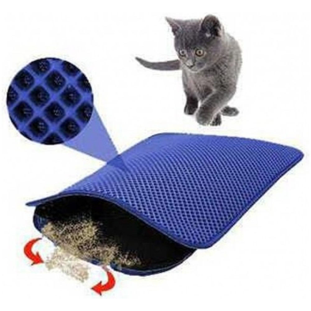İhtiyaç AVM Elekli Kedi Tuvalet Önü Paspası 60 x 42,5 cm Kedi Paspası Mavi - 60 x 90 cm - Renkli Evcil Hayvan Ürünleri Fiyatı