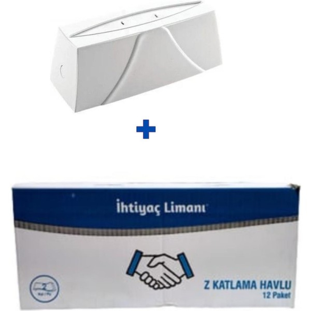 Ihtiyaç Limanı Z Katlama Havlu Peçete 12 Paket+ Yatay Z Katlı Havlu Aparatı Kağıt Havlu Fiyatı