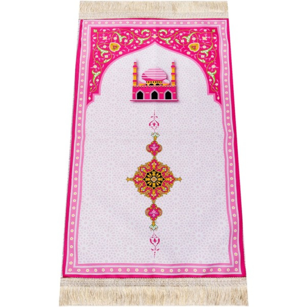 İhvan Online Dijital Baskılı Çocuk Seccadesi - 6 - 100 x 120 cm - Renkli Seccade Fiyatı