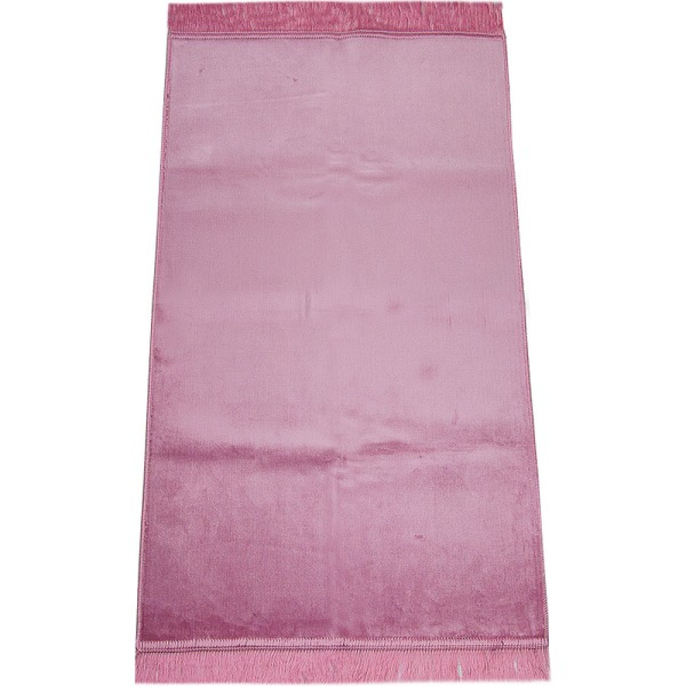 İhvan Online Lüks Düz Desensiz Kadife Velür Seccade Pembe - 70 x 110 cm Seccade Fiyatı