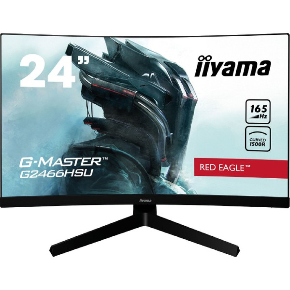 iiyama G-Master Red Eagle 24" 1ms HDMI + Displayport Full Hd 165Hz Freesync Premium Curved Oyuncu Monitörü G2466HSU-B1 Monitör Fiyatı