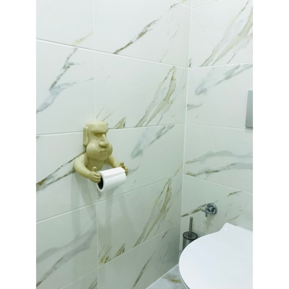 IK3D Moai Tasarım Tuvalet Kağıtlığı Tutucu / Large - Beyaz Tuvalet Kağıtlığı Fiyatı