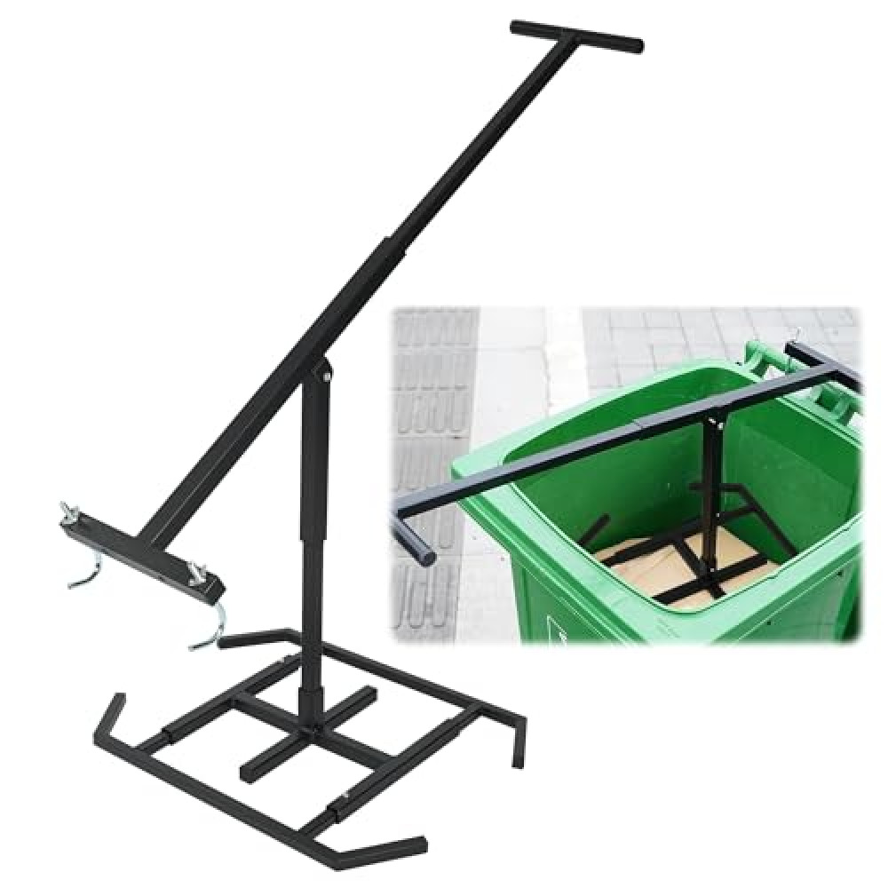 ikare Manual Trash Compactor, Handheld Waste Compaction Tool for Outdoor Use, Touchless Trash Can Compactor for 120-660L Wheelie Bins, Large Trash Compactor for Efficient Waste Management