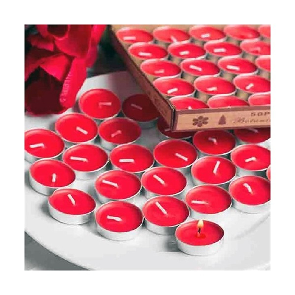 İkbalHome Tealight Mum 25'Li Kırmızı Dekoratif Mum Fiyatı