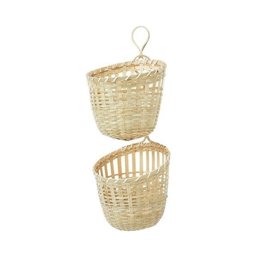 IKEA 2'li Set Bambu Sepet Asılabilir Düzenleyici Meridyendukkan 20X57X20 cm Natürel Sepet-Kutu - Ahşap Sepet Fiyatı