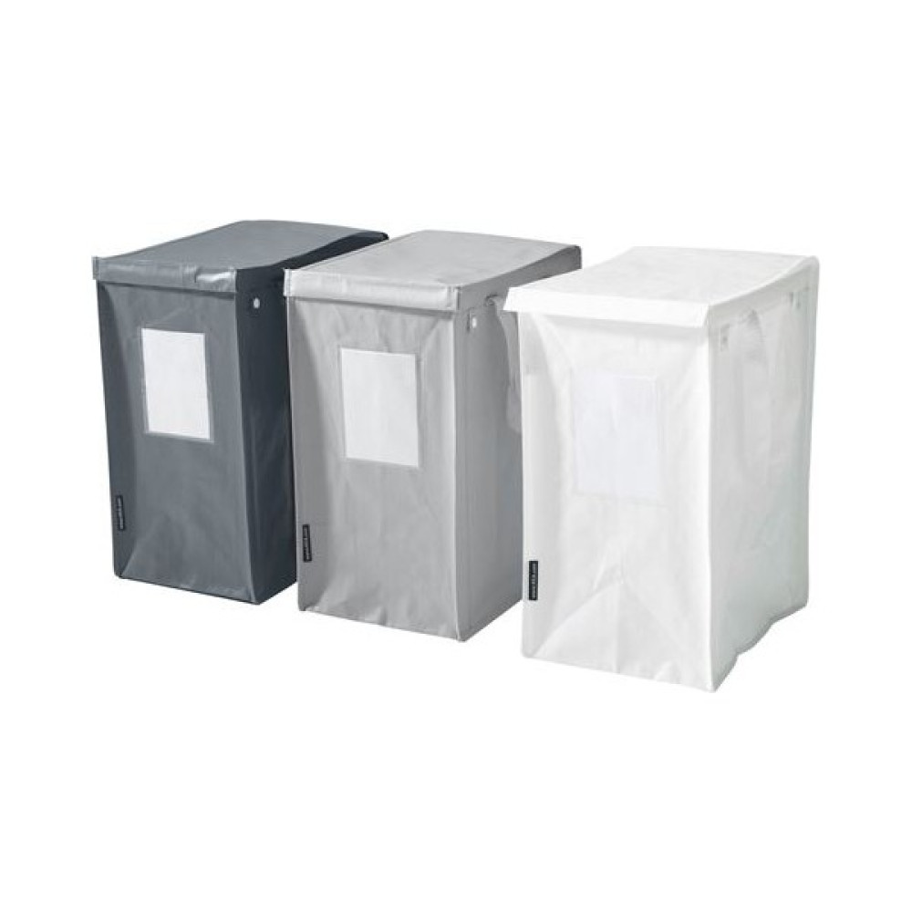 IKEA 3 Adet Çamaşır Sepeti,ıkea Beyaz-Koyu Gri-Açık Gri Meridyendukkan 35LITRE 22X35X45 Cm/çamaşır Sepeti Sepet Fiyatı