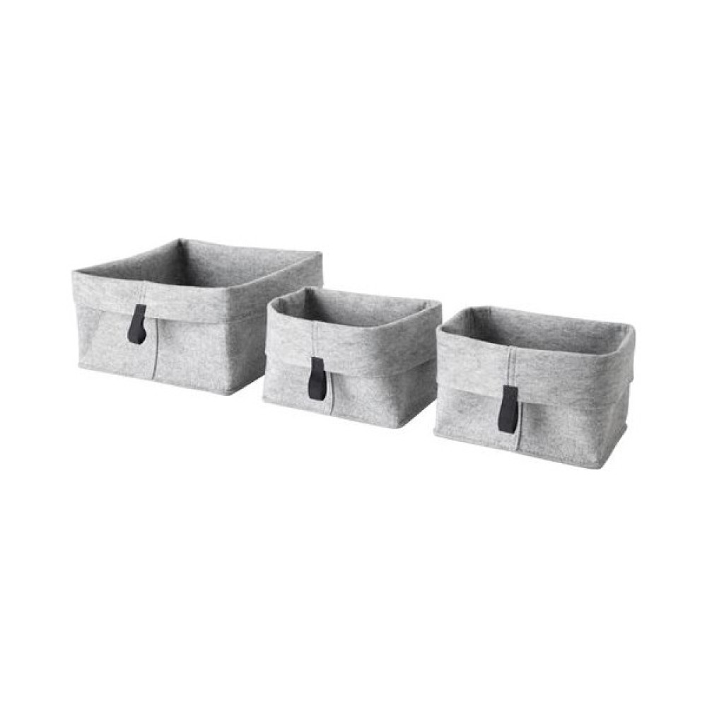 IKEA 3 Parça Gri Kutu Seti ,ıkea 2 Adet 19X13X18 cm ve 1 Adet 25X25X18 cm Düzenleyici Kutu Eşya Saklama Kutusu Fiyatı