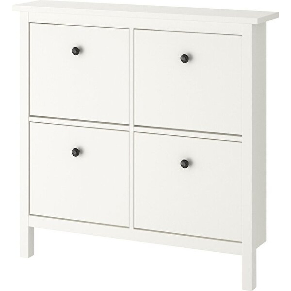 IKEA 4 Bölmeli Hemnes Ayakkabı Dolabı, Beyaz Renk 107X22X101 cm Mdf Ayakkabılık Fiyatı