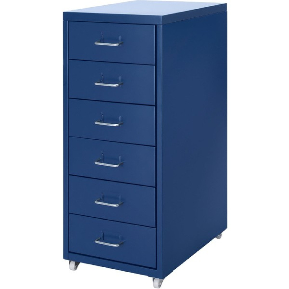 IKEA 6 Çekmeceli Ofis-Makyaj-Eşya Düzenleyici Ikea Meridyendukkan Keson Mavi Renk 28X69 cm Tekerlekli Bebek Odası Komodini Fiyatı