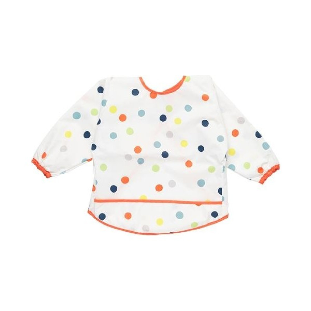 IKEA Bebek Mama Önlüğü Ikea 37X34 cm Cırt-Cırtlı Bant Elastik Uzun Kollu - Standart - Beyaz Mama Önlüğü Fiyatı