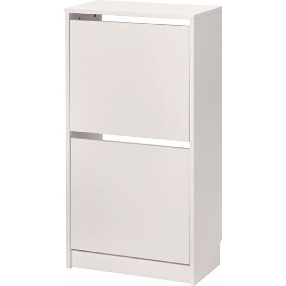 IKEA Bıssa Ayakkabı Dolabı, Beyaz, 49X28X93 Cm, 2 Bölmeli - Beyaz Ayakkabılık Fiyatı