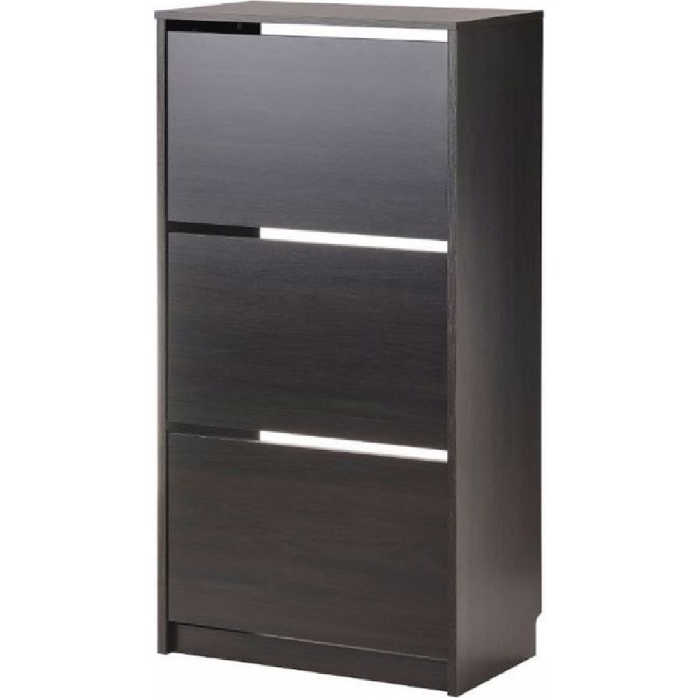 IKEA Bıssa Ayakkabı Dolabı, Venge, 49X28X135 Cm, 3 Bölmeli - Venge Ayakkabılık Fiyatı