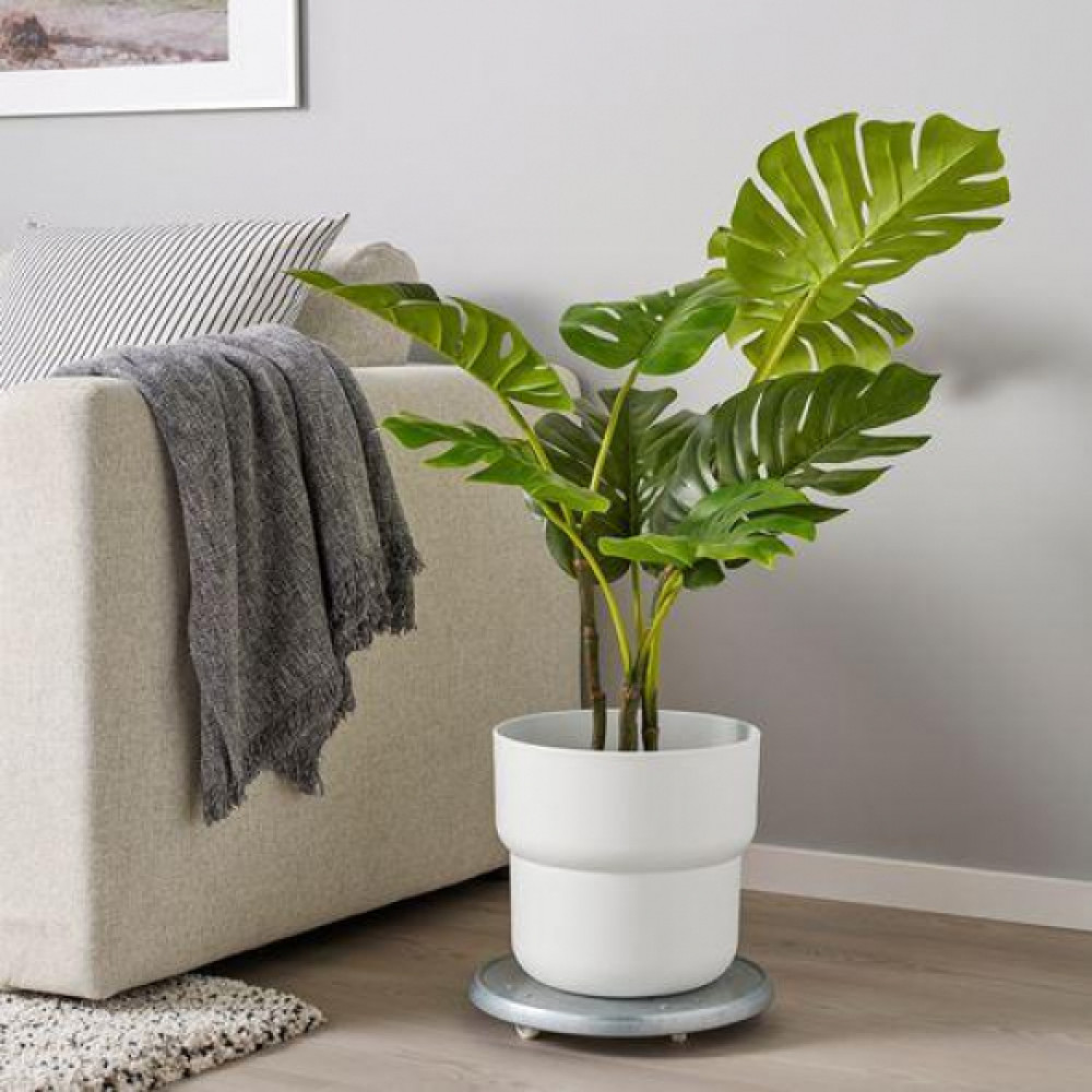 Ikea Forenlıg Beyaz Ic/Dıs Kullanım Dekoratıf Saksı 24 Cm Plastık Bitki Fiyatı