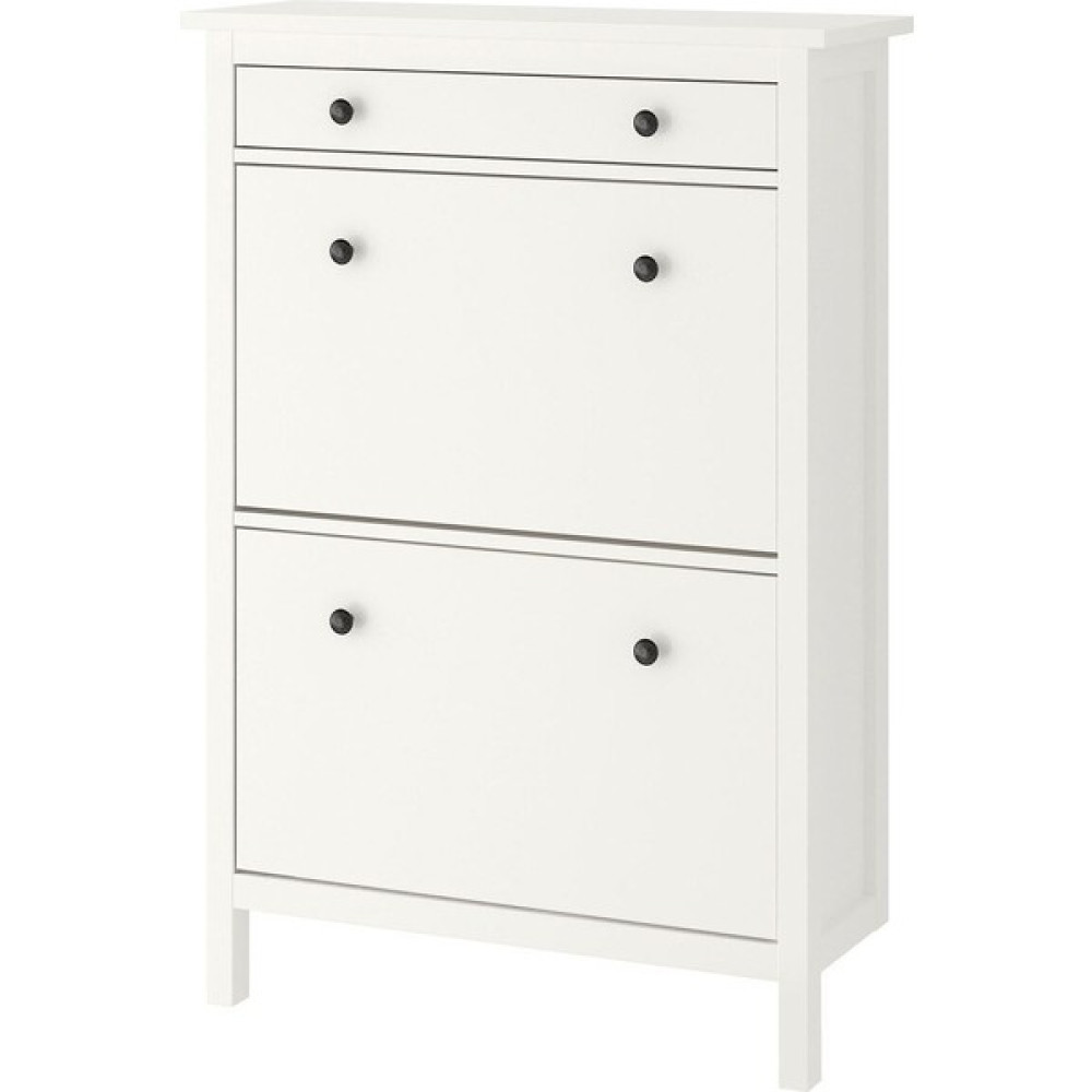 IKEA Hemnes Ayakkabı Dolabı, Çekmeceli Beyaz Renk 89X30X127 Cm, 2 Bölmeli Ayakkabılık Ayakkabılık Fiyatı