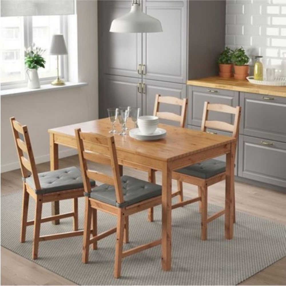 IKEA Jokkmokk Yemek Masası ve Sandalye Seti, Antika Vernik - Ahşap - 118X74 Yemek & Mutfak Masası Fiyatı