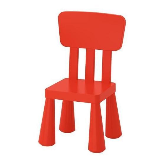 IKEA Mammut Kırmızı Çocuk Sandalyesi