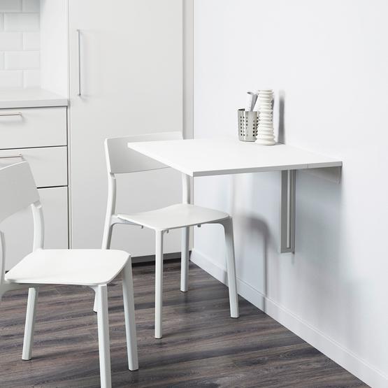 IKEA Norberg Beyaz 75x60 cm Duvara Monte Masa