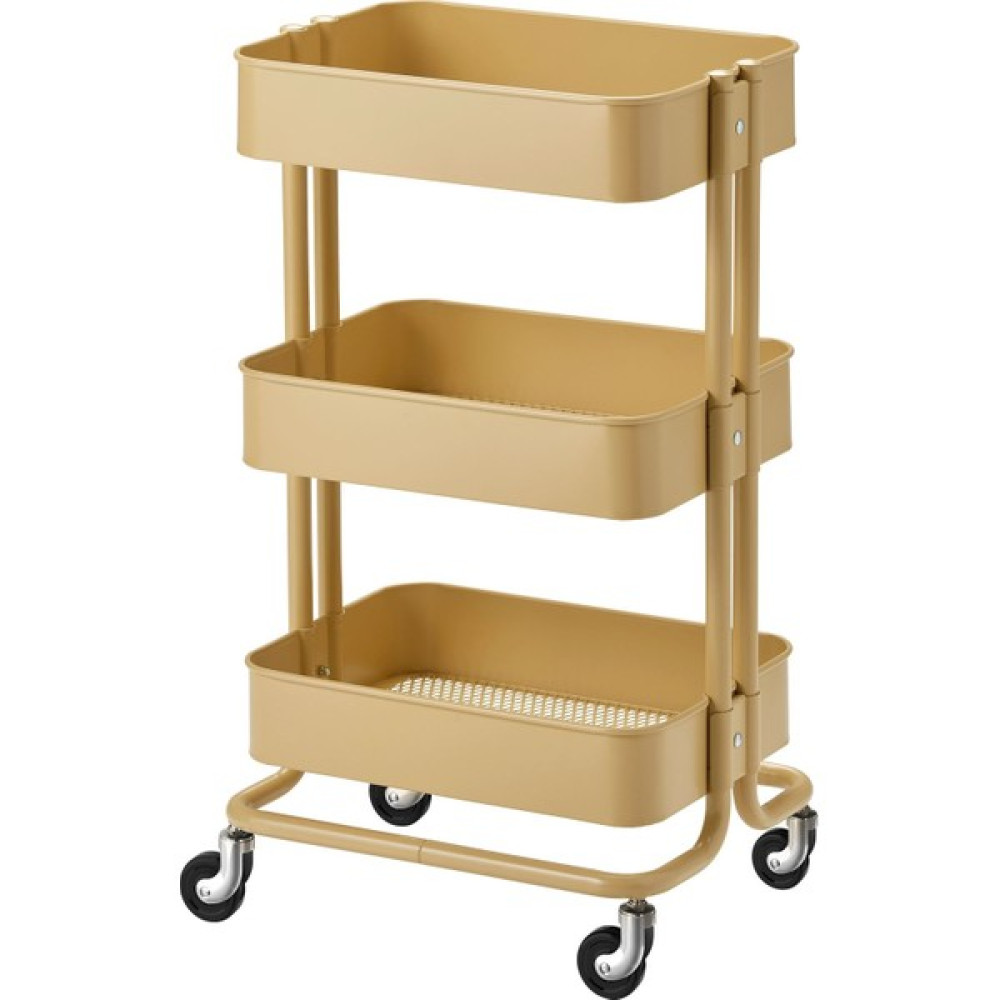 Ikea Raskog Çelik Servis Arabası 35X45X78 cm Mutfak Banyo Düzenleyici-Raf Ünitesi Tekerli - Gold Yan Sehpa Fiyatı