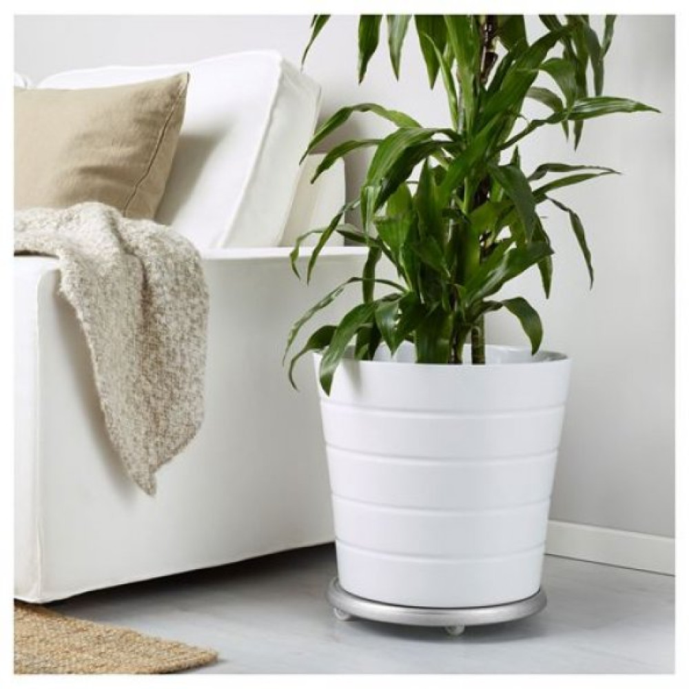 Ikea Socker 31 Cm Tekerleklı Galvanızlı Celık Saksı Bıtkı - Damacana Altlıgı Mobilya & Dekorasyon Fiyatı