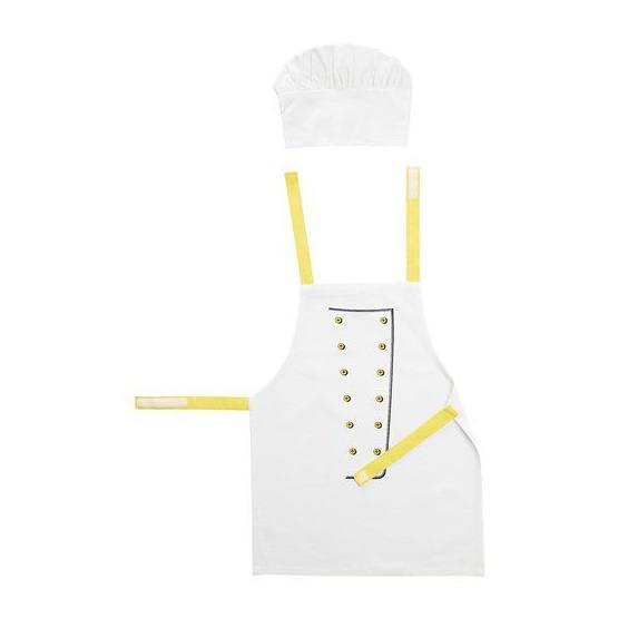 IKEA Toppklocka Beyaz Sarı 57 cm Çocuk Önlüğü Ve Şapka