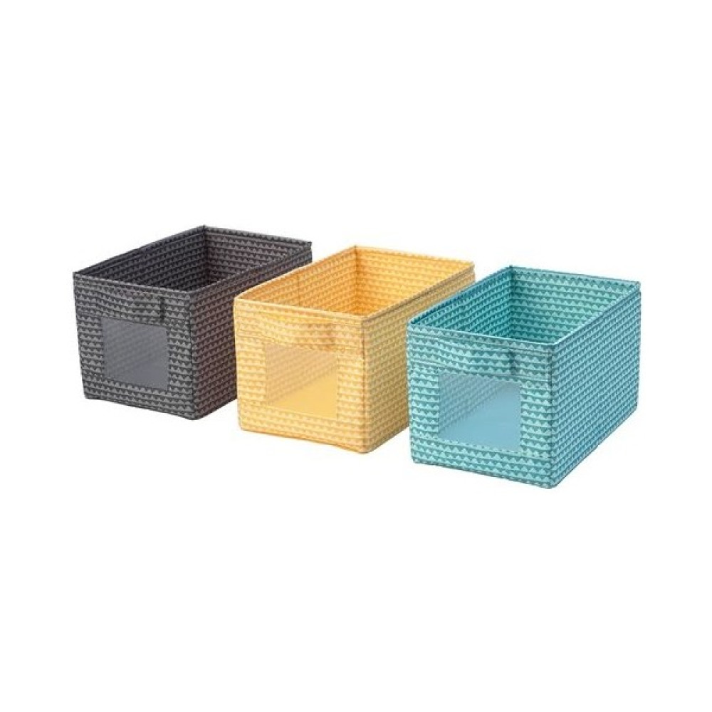 IKEA Upprymd Kutu Çok Renkli 18X27X17 cm 3 Adet Eşya Saklama Kutusu Fiyatı