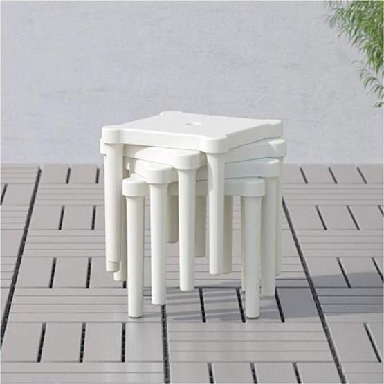 IKEA Utter Beyaz Çocuk Taburesi