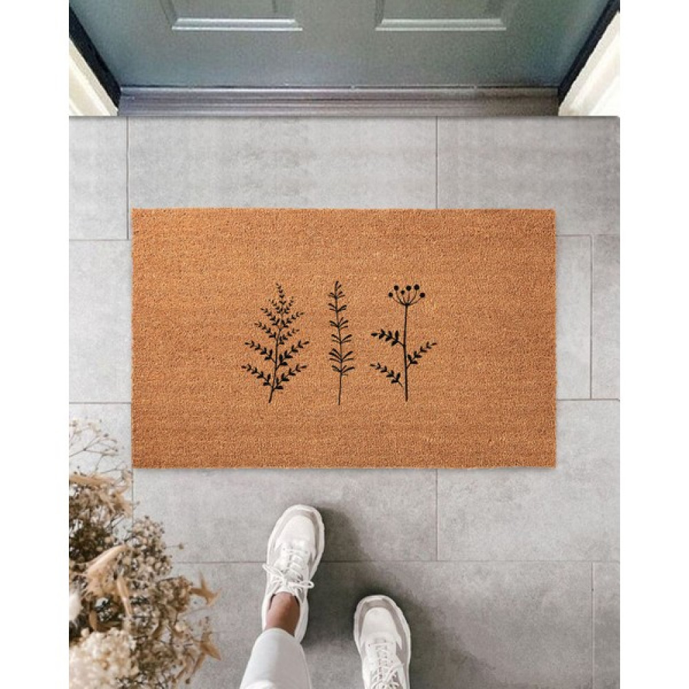 İki Sade Kapı Önü Paspası - Koko Kapı Paspası - Kahverengi - 40 x 70 cm Paspas Fiyatı