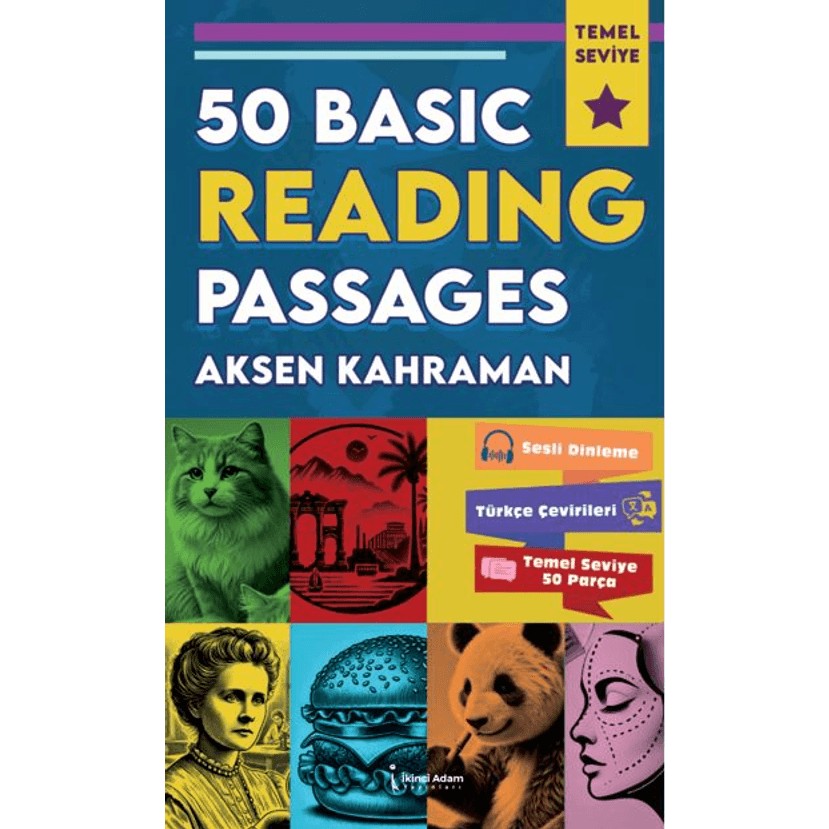 İkinci Adam Yayınları 50 Basic Reading Passages - Aksen Kahraman Mesleki Hazırlık Kitabı Temel Seviye Yabancı Dil Öğretici Kitaplar ve Eğitim Setleri Fiyatı