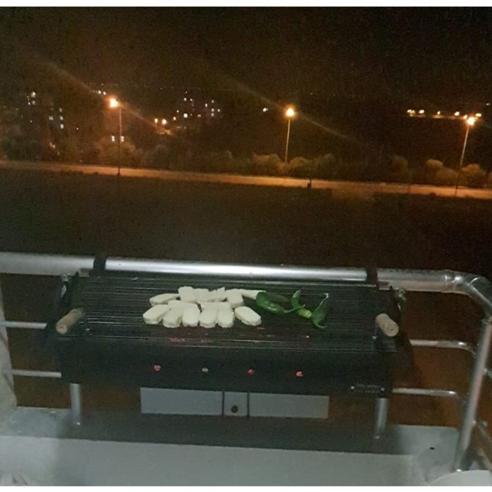 İklim 35X70 cm Ferforje Balkon Tekne Teras Korkuluk Asma Mangal - Siyah Bahçe Mangalı & Barbekü Fiyatı