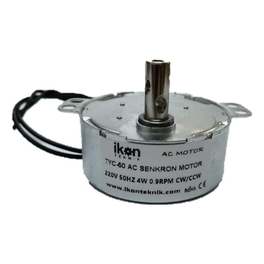 Ikon Ac Senkron Motor TYC50 0,9 Rpm 4W, 220 Volt Elektrikli Şömine Çevirme Motoru, Çift Yön Çevirme Motoru, TYC50-0,9RPM Cw/ccw Elektrikli Mutfak Aletleri Fiyatı