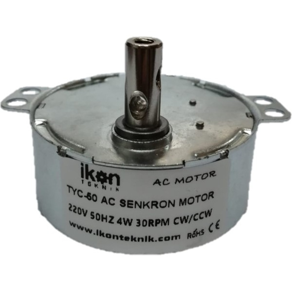 Ikon Ac Senkron Motor TYC50 30 Rpm 4W, Viyol Motoru, TYC50 30RPM Cw/ccw, Elektrikli Şömine Motoru Elektrikli Mutfak Aletleri Fiyatı