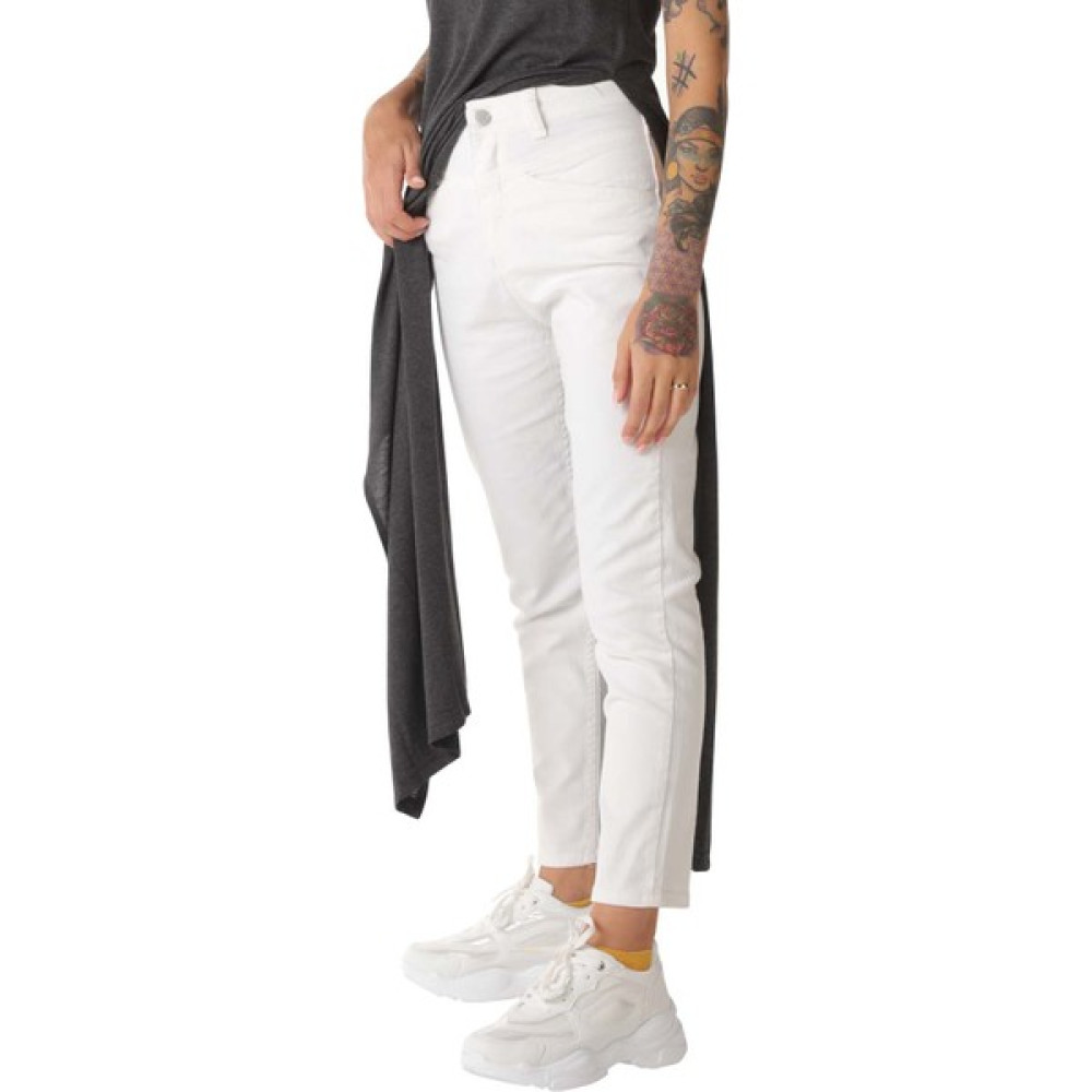 İkonik By Sisters Beyaz Yüksek Bel Boyfriend Kot Bayan Jeans / Kot Pantolon Fiyatı