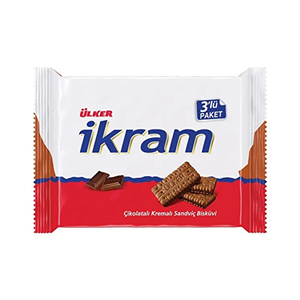 Ikram Ülker İkram Çikolatalı Kremalı Bisküvi 3x84 Gr Bisküvi ve Kek Fiyatı