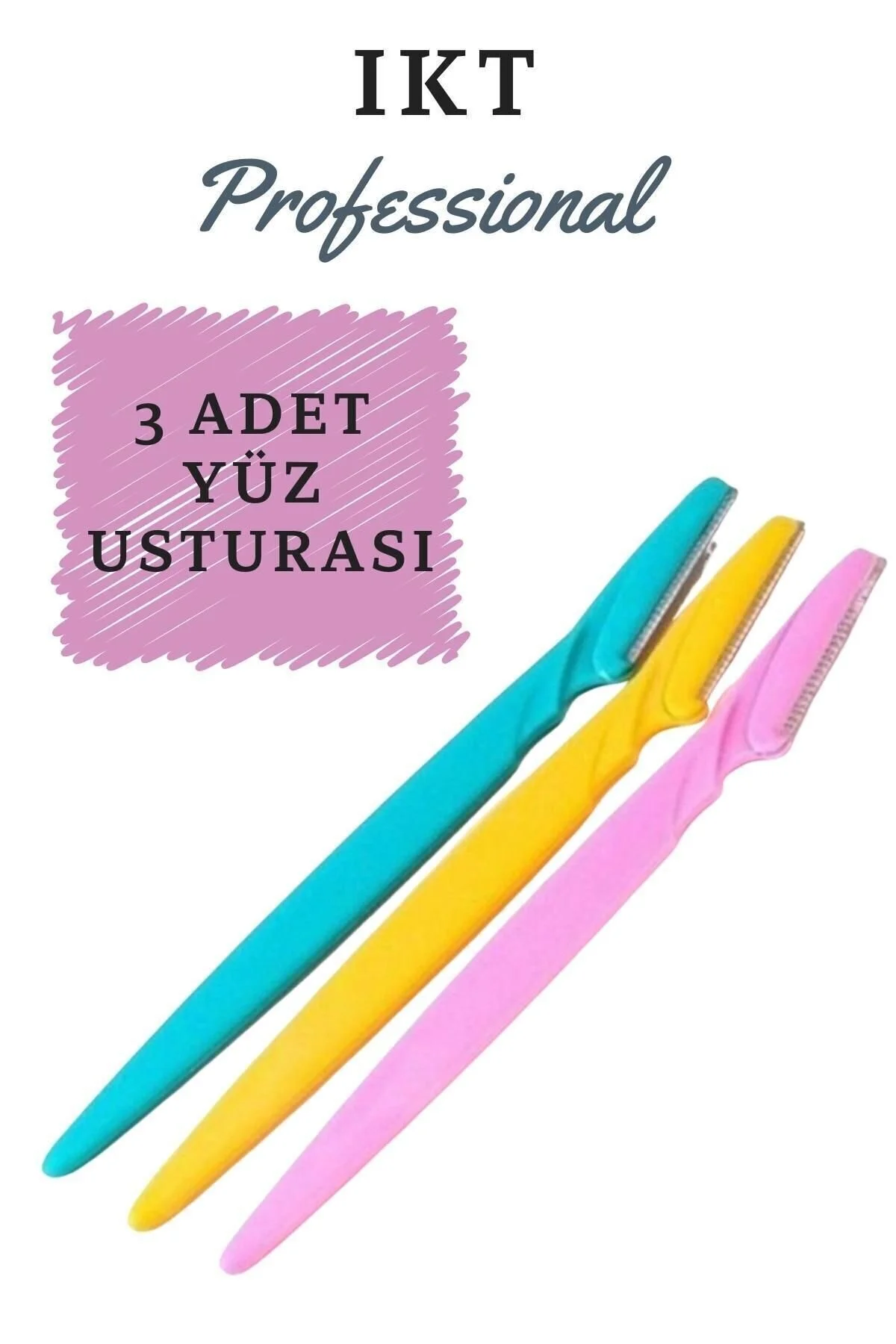 IKT Professional 3 Adet Yüz Jileti Kaş Usturası" Tıraş Bıçağı ve Yedekleri Fiyatı